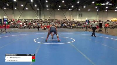 174 lbs Consolation - Jadaen Bernstein, Navy vs Myles Amine, University Of Michigan