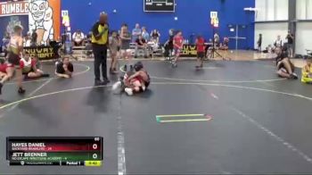 60 lbs Round 5 (6 Team) - Hayes Daniel, Backyard Brawlers vs Jett Brenner, No Escape Wrestling Academy