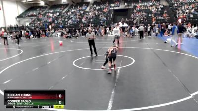 55 lbs Cons. Round 5 - Keegan Young, Norris Wrestling Club vs Cooper Sadlo, Amherst Wrestling Club