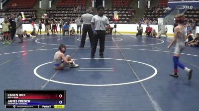 70 lbs Round 1 - Caden Dice, Birch Run vs James French, Myrmifon Training