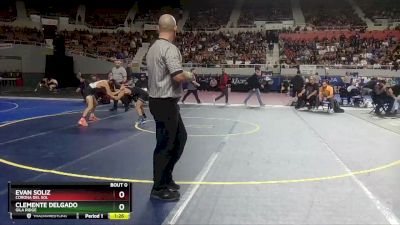 D1-113 lbs Semifinal - Clemente Delgado, Gila Ridge vs Evan Soliz, Corona Del Sol