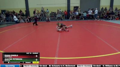 110 lbs Quarterfinal - Isaiah Engels, Northfield vs Hunter Peterson, MN Elite