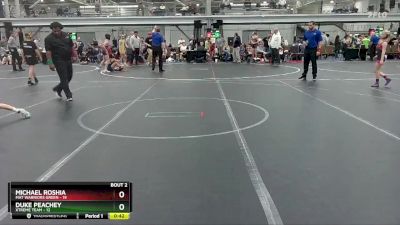 64 lbs Semis (4 Team) - Michael Roshia, Mat Warriors Green vs Duke Peachey, Xtreme Team