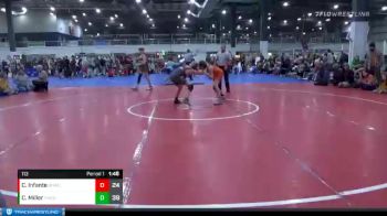 113 lbs Round 3 (6 Team) - Cecil Miller, GREAT NECK WC - GOLD vs Cory Infante, BLACKHAWK WC