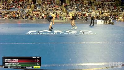 172 lbs Cons. Round 1 - Benet Giesler, Ellendale-Edgeley-Kulm vs Jaron Frank, Hettinger/Scranton