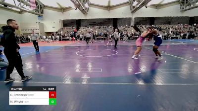 222-H lbs Consi Of 16 #2 - Christopher Broderick, Haddon Twp vs Nicholas Whyte, Hammer Wrestling Club