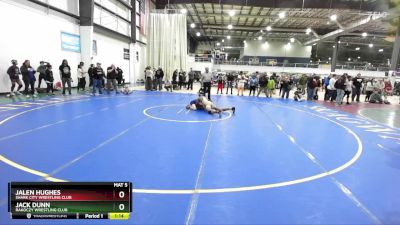 123 lbs Quarterfinal - Jalen Hughes, Shark City Wrestling Club vs Jack Dunn, Rakoczy Wrestling Club