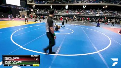 6A 126 lbs Cons. Round 2 - Xavier Flanagan, Southlake Carroll vs Tristen Bigger, Copperas Cove