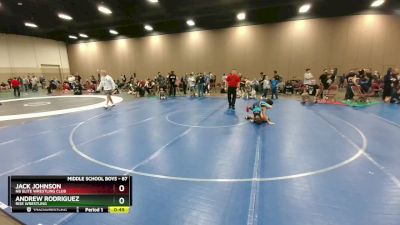 87 lbs Cons. Round 2 - Jack Johnson, NB Elite Wrestling Club vs Andrew Rodriguez, Rise Wrestling