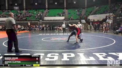 132 lbs Semifinal - Damon Clayton, Dora vs Baron House, Pleasant Valley