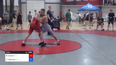 67 kg Quarterfinal - Max Schierl, NMU-National Training Center vs Cayden Henschel, Ranger Wrestling Club