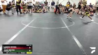 52 lbs Round 3 (8 Team) - Owen Belton, Scorpions vs Landon Meyers, OMP