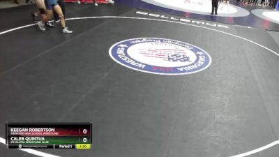 150 lbs Quarterfinal - Keegan Robertson, Frontier High School Wrestling vs Caleb Quintua, Petaluma Wrestling Club