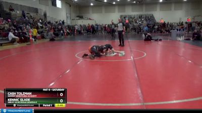 80 lbs Semifinal - Kennic Glade, Sibley Ocheyedan Generals vs Cash Tolzman, Summit Wrestling Academy