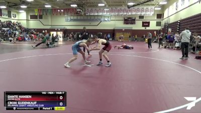 14UB-7 lbs Round 3 - Dante Hansen, Moyer Elite vs Croix Gudenkauf, Delaware County Wrestling Club