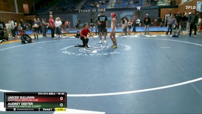 76-93 lbs Round 3 - Audrey Deeter, Sanderson Wrestling Academy vs JaeCee Sullivan, Grantsville Wrestling Club