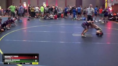 49 lbs Quarterfinals (8 Team) - Bennett Todd, Operators vs Gideon Romano, Untouchables