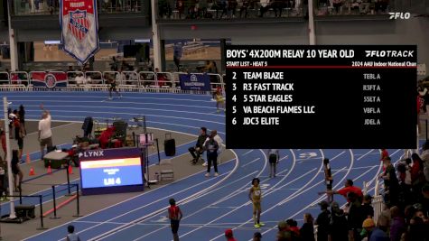 Youth Boys' 4x200m Relay, Finals 5 - Age 10