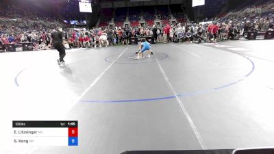 106 lbs Cons 64 #2 - Evan Litzsinger, Missouri vs Saitaro Kong, Minnesota