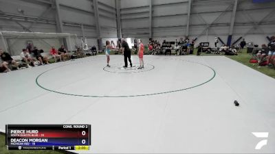 100 lbs 2nd Wrestleback (16 Team) - Pierce Hurd, South Dakota Blue vs Deacon Morgan, Michigan Red