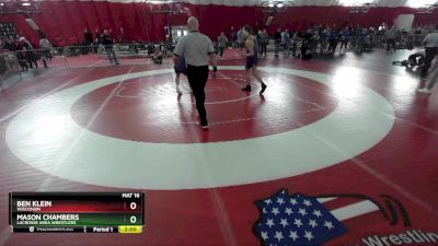 150 lbs Round 4 - Mason Chambers, LaCrosse Area Wrestlers vs Ben Klein, Wisconsin