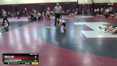 PW-12 lbs Quarterfinal - Miles Joel, Indee Mat Club vs Clayton Spenner, Lynx Wrestling Club