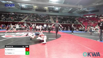 84 lbs Round Of 16 - Bryson Gelinas, Grove Takedown Club vs Hayden Fields, Caney Valley Wrestling