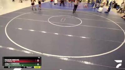 130 lbs Semis (4 Team) - MASON BREVIG, St. Charles vs Cole Condezo, Marshall/Lakeville/RTR