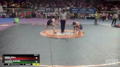 D 1 126 lbs Cons. Round 2 - Owen Wall, Covington vs Django Hunter, Baton Rouge