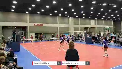 Columbia 18 black vs Pu5h vbc 18 purple - 2022 JVA World Challenge presented by Nike - Expo Only