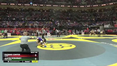 D1-126 lbs Semifinal - Austin McBurney, Mass. Perry vs Phoenix Contos, Waite