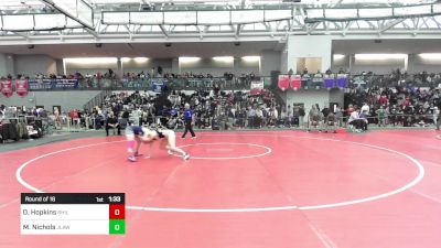 126 lbs Round Of 16 - Olivia Hopkins, Rocky Hill vs Mackenzie Nichols, Jonathan Law