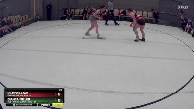 173 lbs Round 1 (8 Team) - Kiley Dillow, Kansas Pink Gecko vs Giahna Miller, South Dakota Lightning