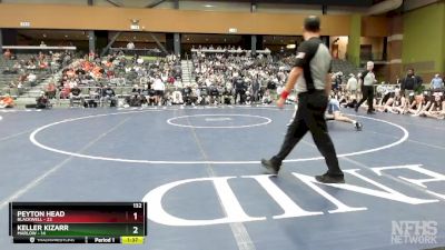 132 lbs Finals (8 Team) - Keller Kizarr, MARLOW vs Peyton Head, BLACKWELL