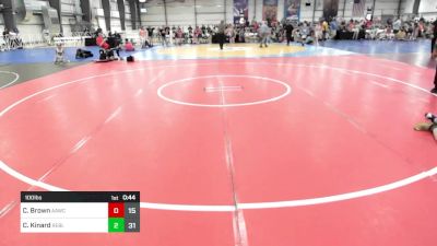 100 lbs Round Of 16 - Cael Brown, All American Wrestling Club vs Carter Kinard, Rebellion Uprising