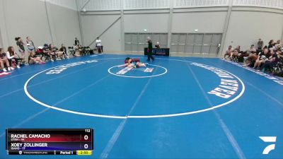 112 lbs Placement Matches (8 Team) - Rachel Camacho, Utah vs Xoey Zollinger, Idaho