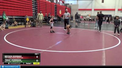 45 lbs Champ. Round 1 - Bryson Domingo, Fort Payne Youth Wrestling vs Trent Morrison, Gulf Coast Wrestling Club