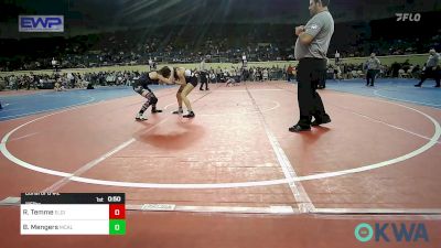 115 lbs Consi Of 8 #2 - Renee Temme, Elgin Wrestling vs Brooklyn Mengers, Mcalester Youth Wrestling