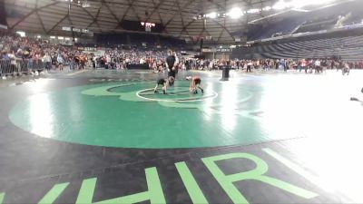 43 lbs Champ. Round 2 - Chase Motzkus, South West Washington Wrestling Club vs Kana`i Albeso, Team Aggression Wrestling Club