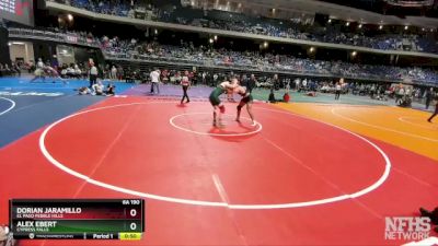 6A 190 lbs Cons. Round 2 - Dorian Jaramillo, El Paso Pebble Hills vs Alex Ebert, Cypress Falls