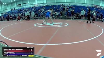 152 lbs Cons. Round 3 - Braxten Westendorf, IA vs Kyle Vencill, OH