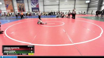 88 lbs Rd# 9- 2:15pm Saturday Final Pool - Jordan Manyette, Nauman Red vs Aiden Slimick, VA Team Predator