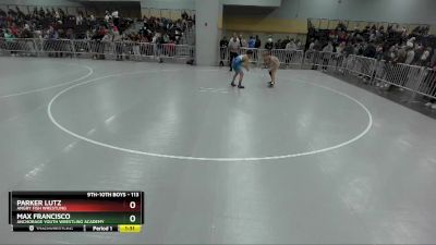 113 lbs Champ. Round 3 - Parker Lutz, Angry Fish Wrestling vs Max Francisco, Anchorage Youth Wrestling Academy