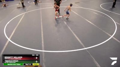 135 lbs Cons. Round 4 - Bennett Williams, Wayzata Youth Wrestling vs Tiberius Byam, Blaine Wrestling