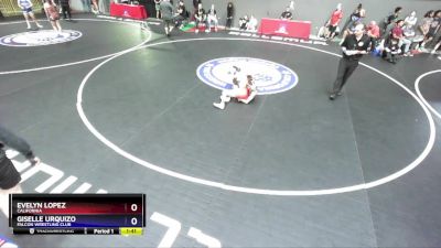 100 lbs Cons. Round 2 - Evelyn Lopez, California vs Giselle Urquizo, Falcon Wrestling Club