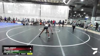 123 lbs Cons. Round 3 - Terryl Wright, Nansemond River vs William Malarney, Clinic Wrestling