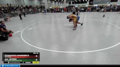 150 lbs Cons. Round 2 - Athanasios Hammerbeck, Wisconsin vs Isac Deonigi, Mat Demon Wrestling Club