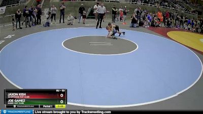 53 lbs Cons. Round 3 - Jaxon Kish, Scappoose Mat Club vs Joe Gamez, Hawk Mat Club