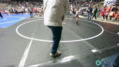 49 lbs Round Of 32 - Jax Cisneroz, Powerhouse Wrestling vs Mateo Sierra, OKC Saints Wrestling