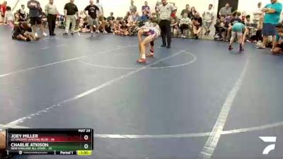 76 lbs Round 7 (8 Team) - Joey Miller, U2 Upstate Uprising Blue vs Charlie Atkison, New England All Stars